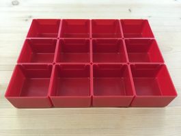NEUE  LISTA  EINSATZKÄSTEN  SET 12 STÜCK