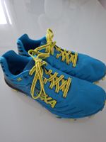 Chaussures de trail Hoka One One EVOJAWZ bleues avec lacets