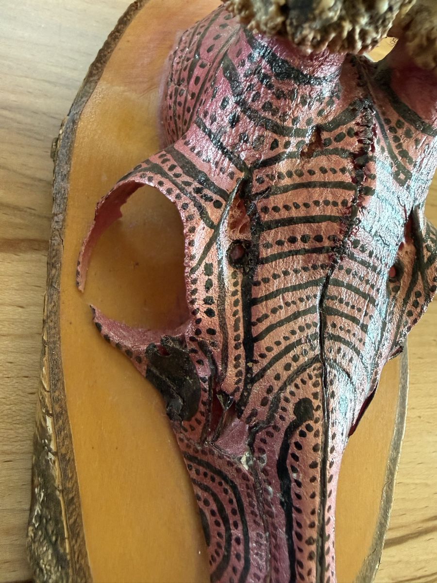 Tutte le decorazioni: Rehschädel handbemalt und Airbrush – Usato da Grenchen venduto da Bastet007 6
