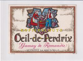 Etikette für Wein - Oeil-de-Perdrix (Gamay de Romandie) /bd