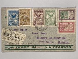 Argentinien 1934, Zeppelin Flight Air Mail Cover to Germany