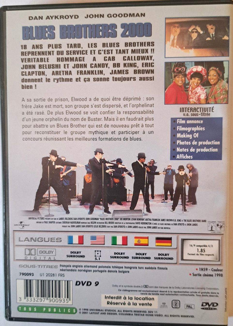 Tutti i DVDs: Blues Brohers 2000 – Usato da Tenniken venduto da mik_6mxg 7