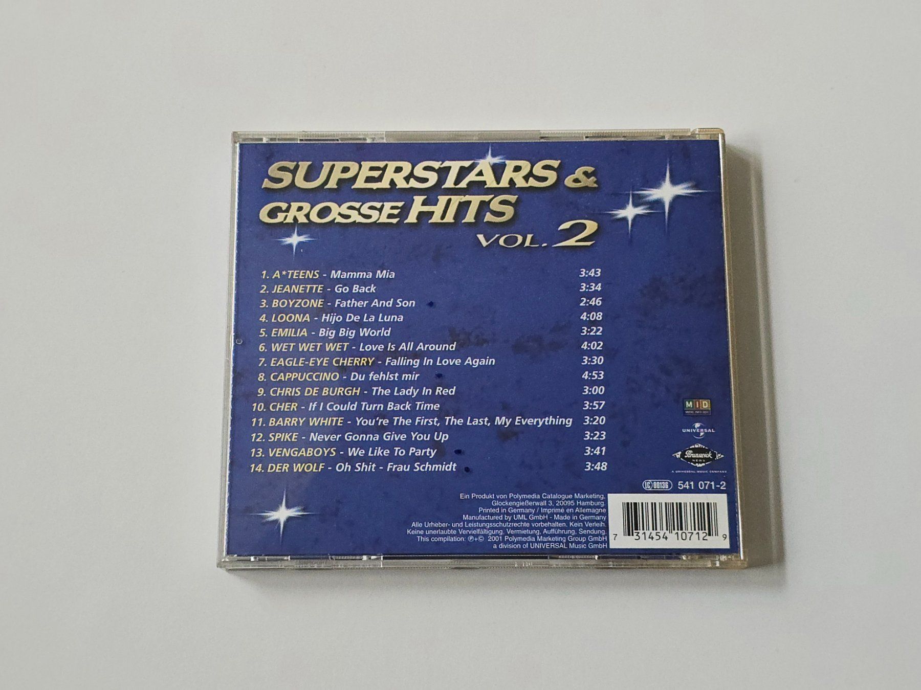 CD: CD Superstars & Grosse Hits Vol 2. 2001 – Usato da Dättlikon venduto da Wundertuete_ 1