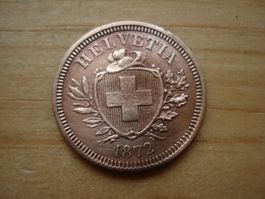 (N1) 1 Rappen  1872  UNZ-