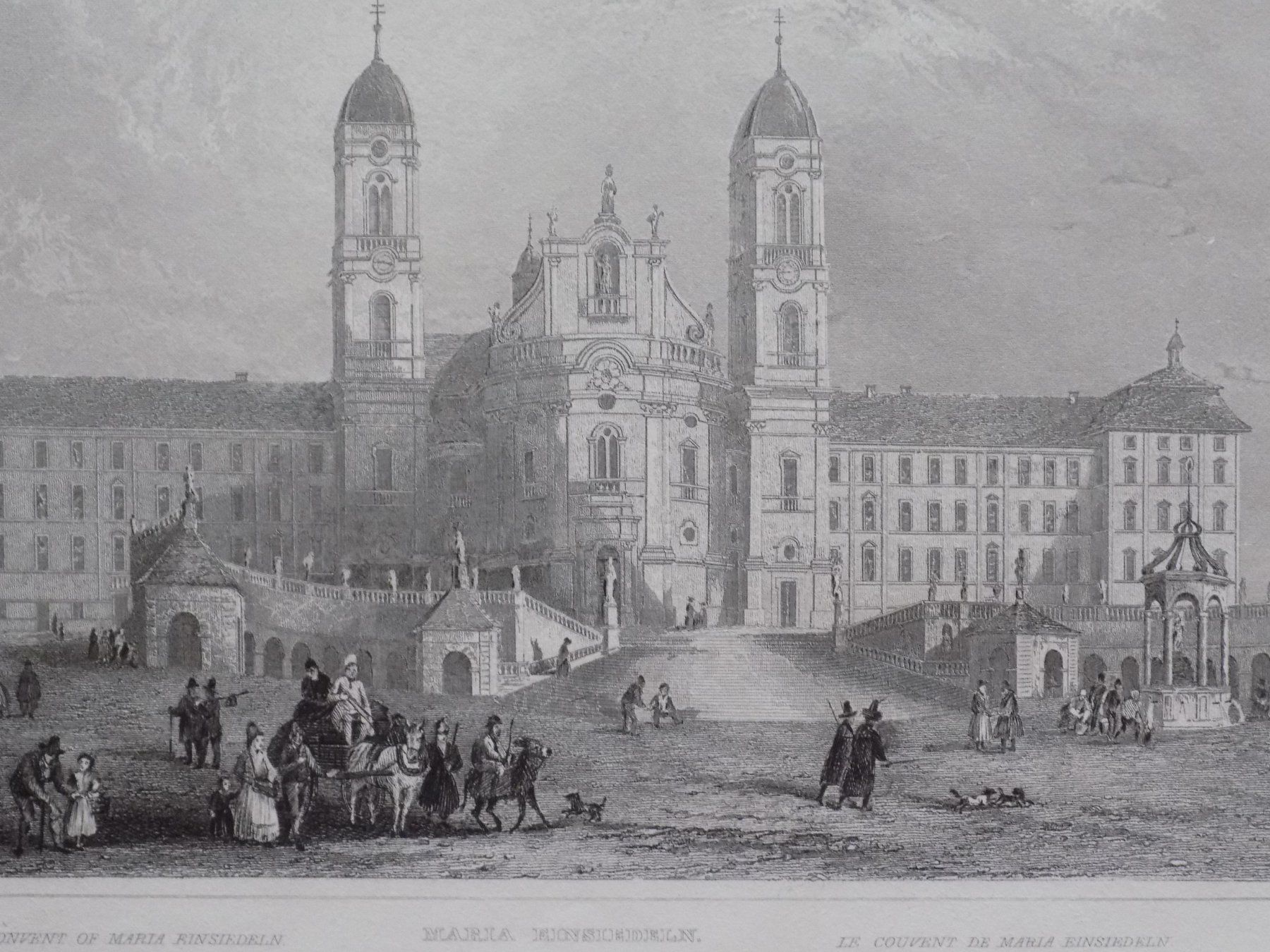 Incisioni: Klosterkirche Maria zu Einsiedeln – Usato da Risch venduto da Antikfee 1