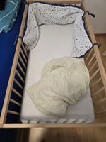 Babybett / Kinderbett aus Holz mit Matratze 124x66cm