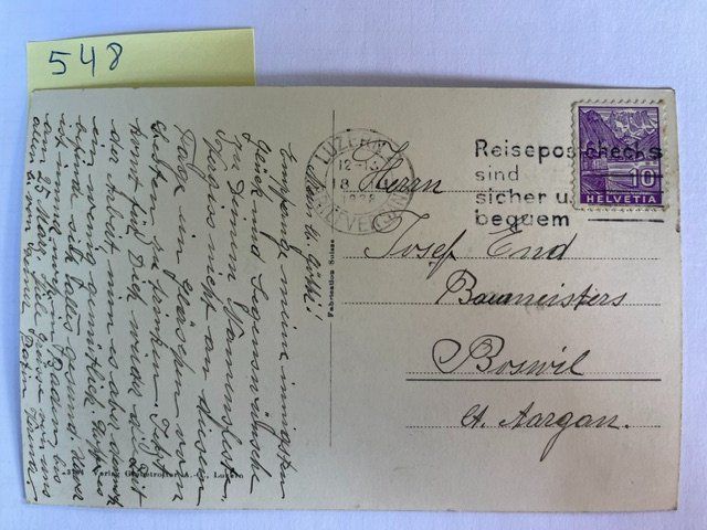 Ansichtskarten: alte Ansichtskarte Luzern mit Wagenbachbrunnen – Gebraucht aus Niederwil AG von dahu75 1