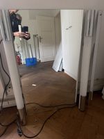 Wandspiegel mit Beleuchtung Metall Glas