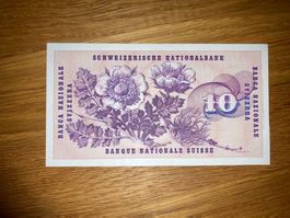 Seltene 10 CHF Note, Serie 97Y, Top Zustand, Sammlerstück