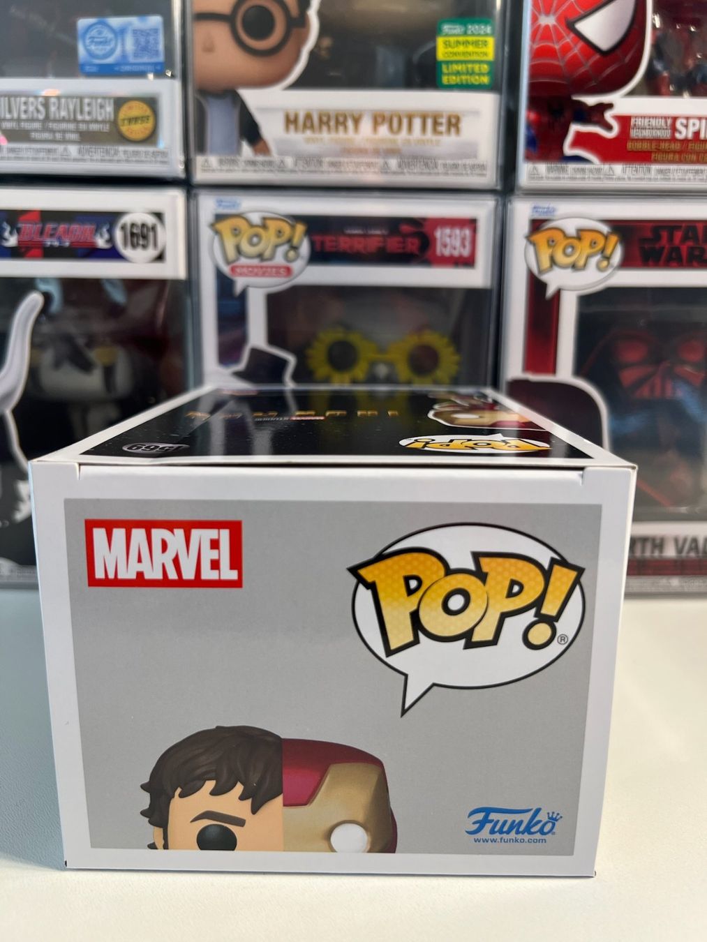 Funko Statuette: Funko POP! Marvel Split Tony Stark / Iron Man Edit. Limitée – Nuovo e nell'imballaggio originale da Le Mouret venduto da perfectbijou 4