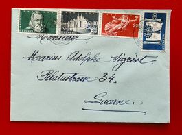 BUNDESSTAAT 281 SATZBRIEF WESTFÄLISCHER FRIEDEN BASEL 1948