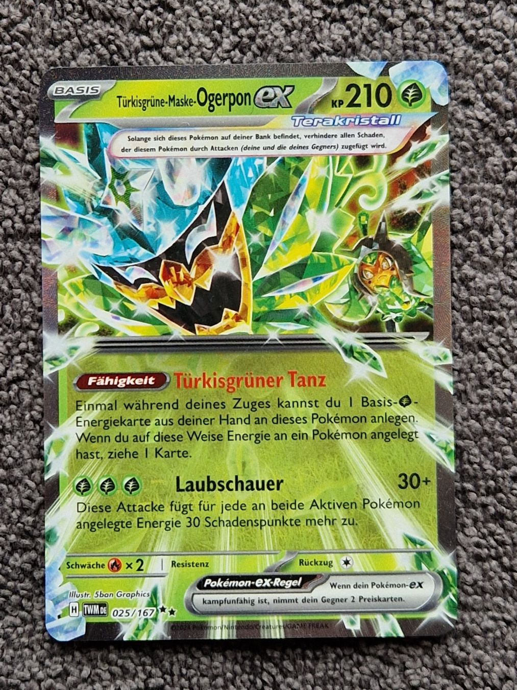 Pokémon Carte collezionabili: Ogerpon Ex 25 - Twilight Masquerade - DE – Usato da Gossau SG venduto da Sev7ven