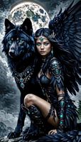 Diamond Painting Gothic Dark Angel-81-40x70-426