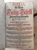 BIBLIA GERMANICA -  BASEL 1729