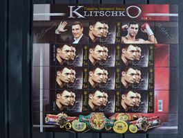 Ukraine 2010 Boxen Klitschko Brüder Legenden. Kleinbogen.