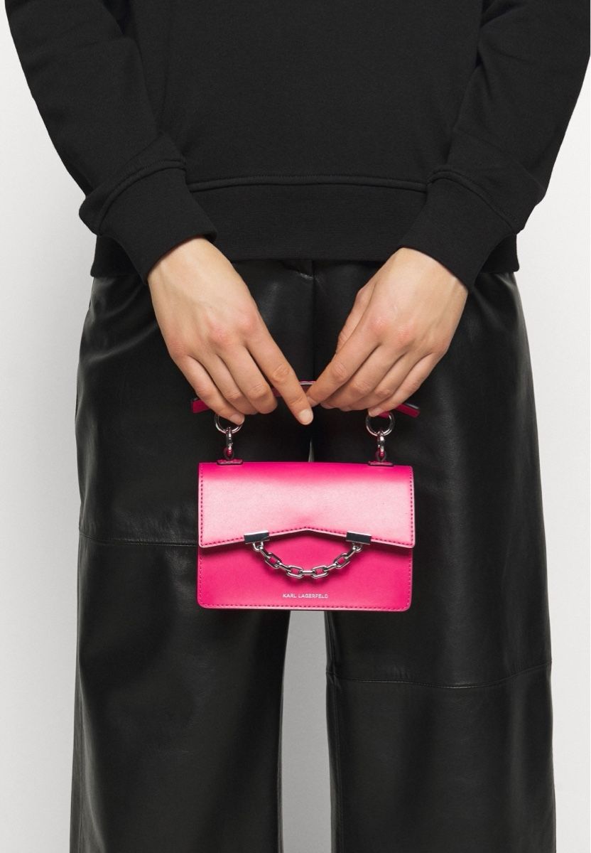 Karl Lagerfeld Borse da donna: Pinke Karl Lagerfeld Tasche - Ein echter Hingucker! – Nuovo (secondo la descrizione) da Spreitenbach venduto da TheStyleAtelier 3