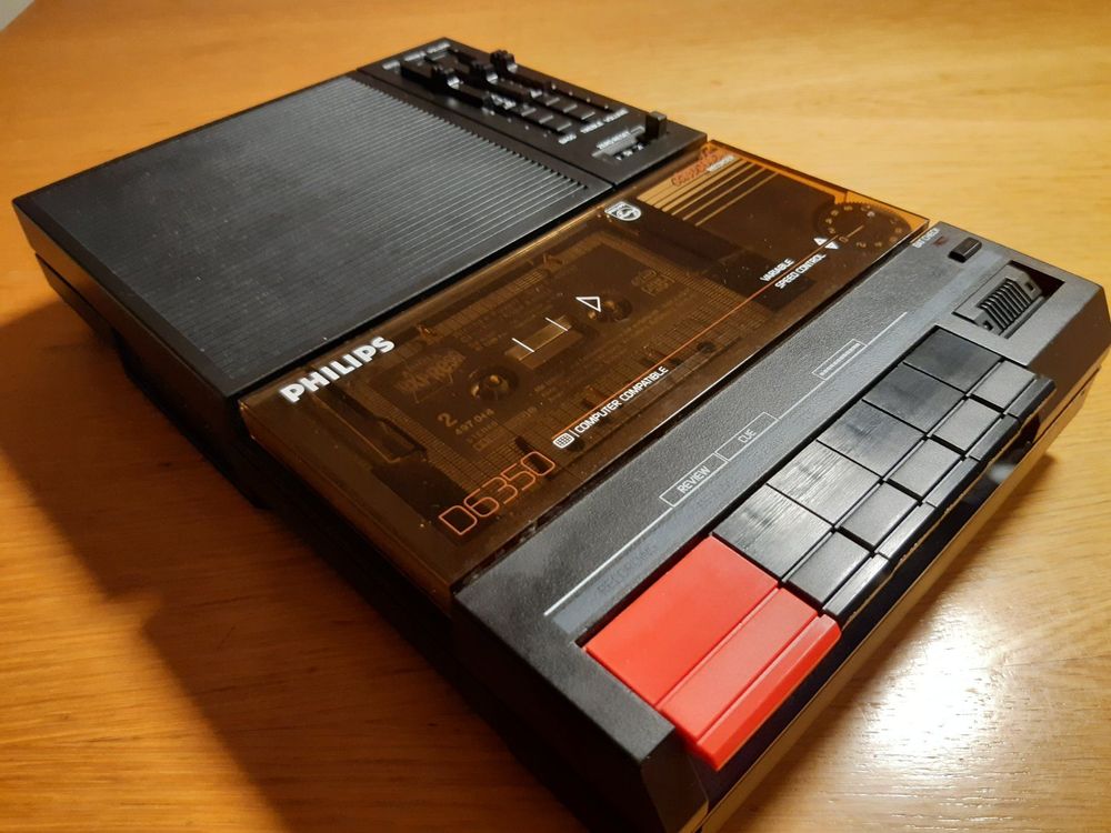 Magnétophone à Cassette Philips D6350 Avec Contrôle De Vitesse Pitch - Lecture/Enregistrement - Occasion
