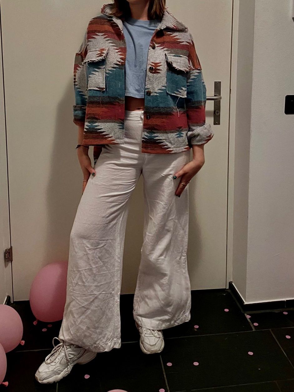 Giacche: Boho Aztec Oversize Hemdjacke / Shacket – Usato da Zürich venduto da Zimtstern_92 2