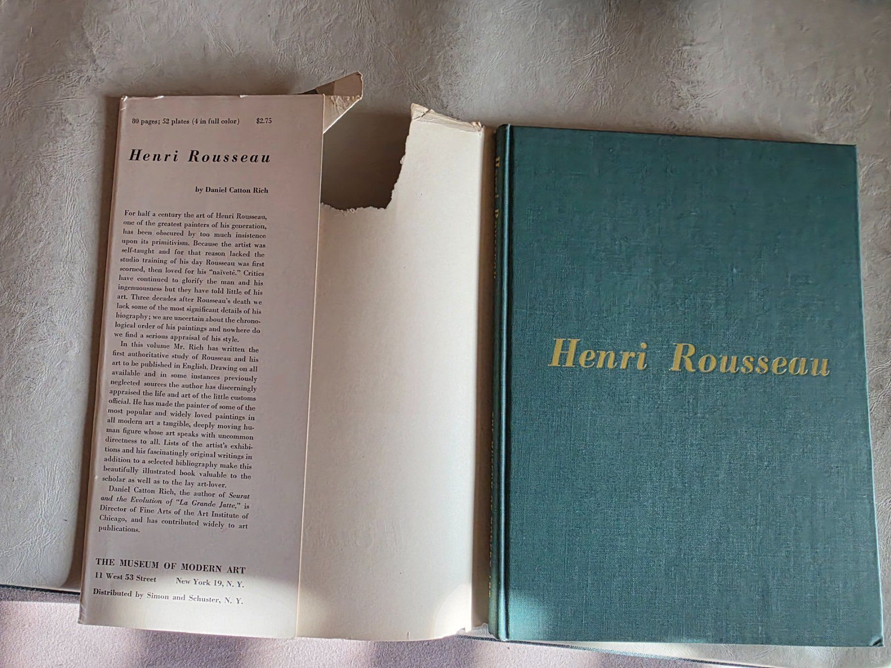 Libri: Henri Rousseau - by Daniel Catton Rich - 1946 – Usato da Walterswil BE venduto da Lonitti 1