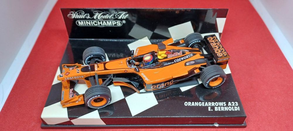 Miniature Arrows A23 Bernoldi 2002 - Minichamps 1/18 - Écurie Orange - Collection Neuve