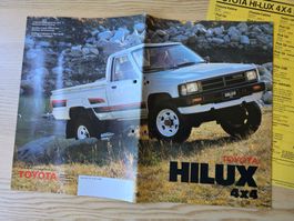 Toyota Hilux 4x4 Prospekt von 1987 inkl. Preisliste