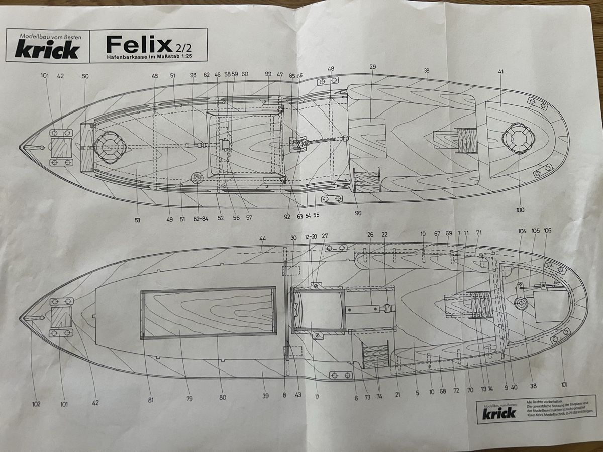 Modellismo RC: Hafenbarkasse FELIX – Usato da Zunzgen venduto da Snoopy1993 7