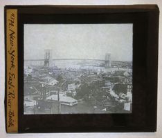 Glasdia USA New York: Brooklyn Bridge (I), um 1920