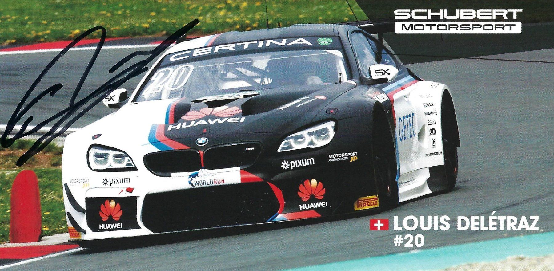 Autografi: Louis Delétraz, ADAC GT Masters 2016 – Usato da Aarburg venduto da Hktm