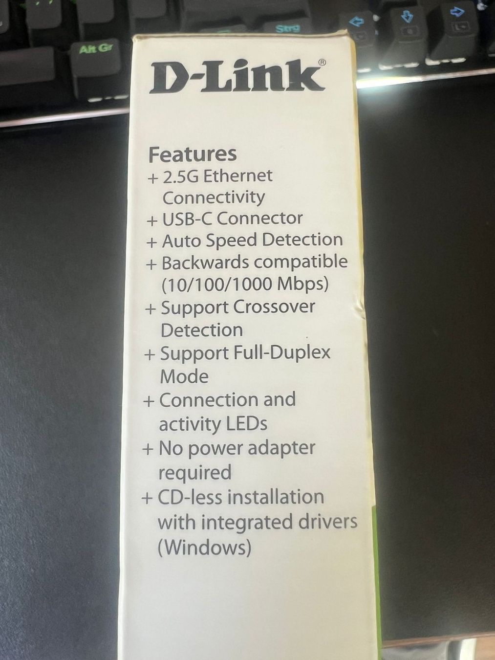 Dlink Unità & Adattatore: Adaptateur D-Link - USB-C to Ethernet – Nuovo e nell'imballaggio originale da Môtiers NE venduto da ElGreco3099 4