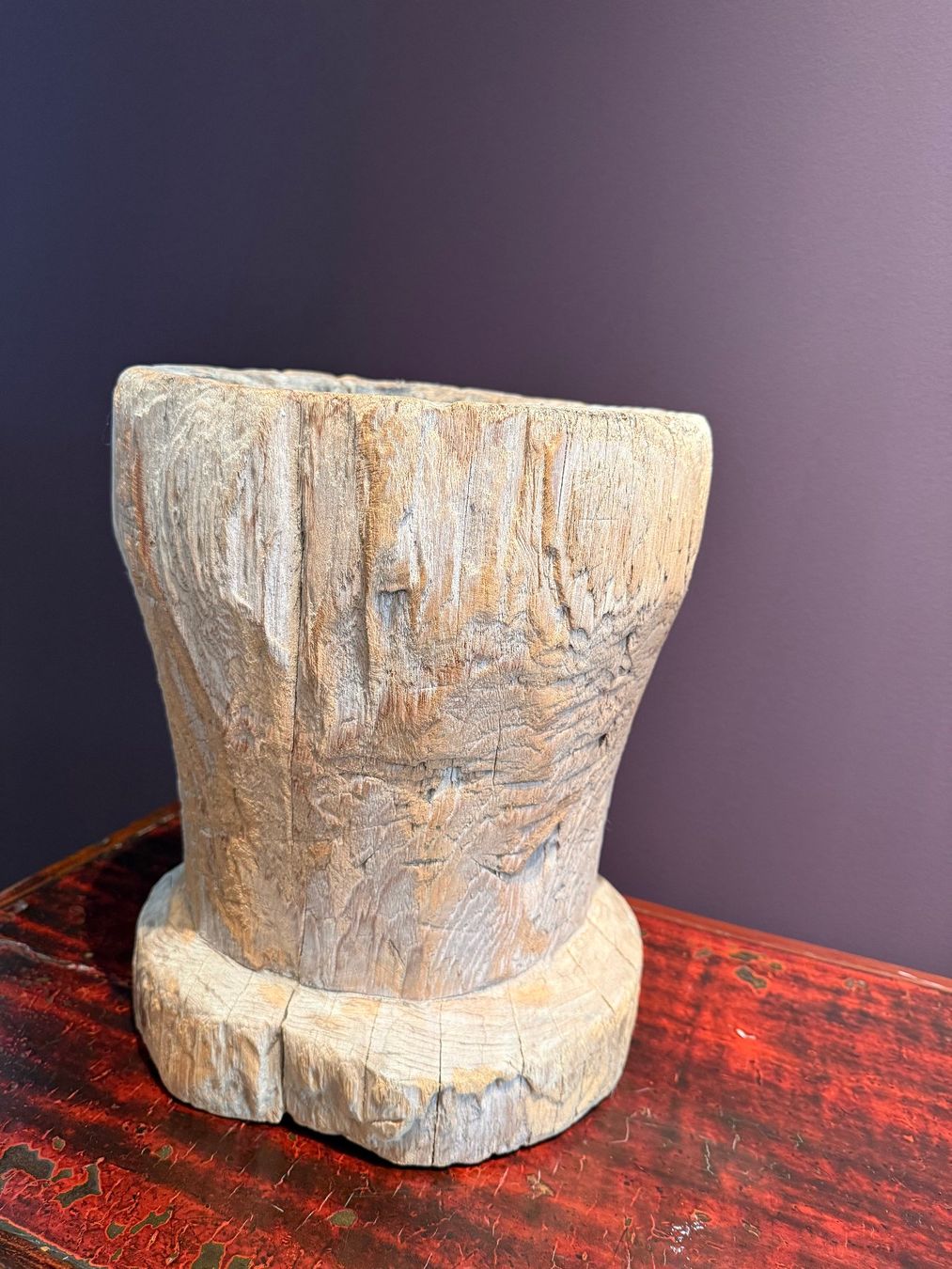 Holzartikel: Holzgefäss, Übertopf, Cachepot, Holzstatue, Dekoration – Gebraucht aus Rapperswil SG von Ninico 1