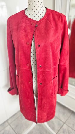 Übergangsjacke, Jacke Longblazer Zara Dunkelrot S / 36