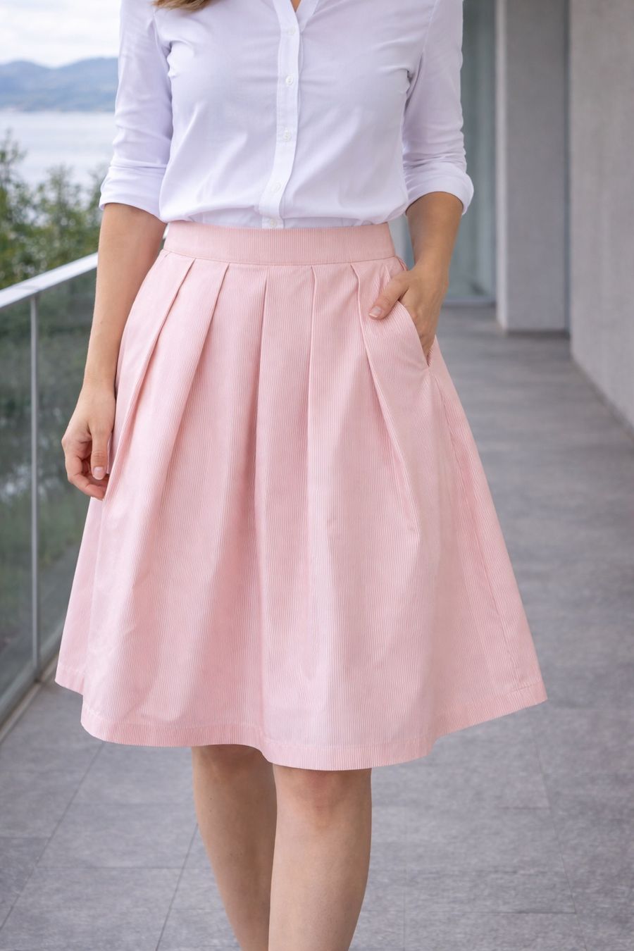 Max Mara Gonne: Gonna Max Mara a righe rosa dusty rose – Nuovo (secondo la descrizione) da Lugano venduto da fer_ckb9