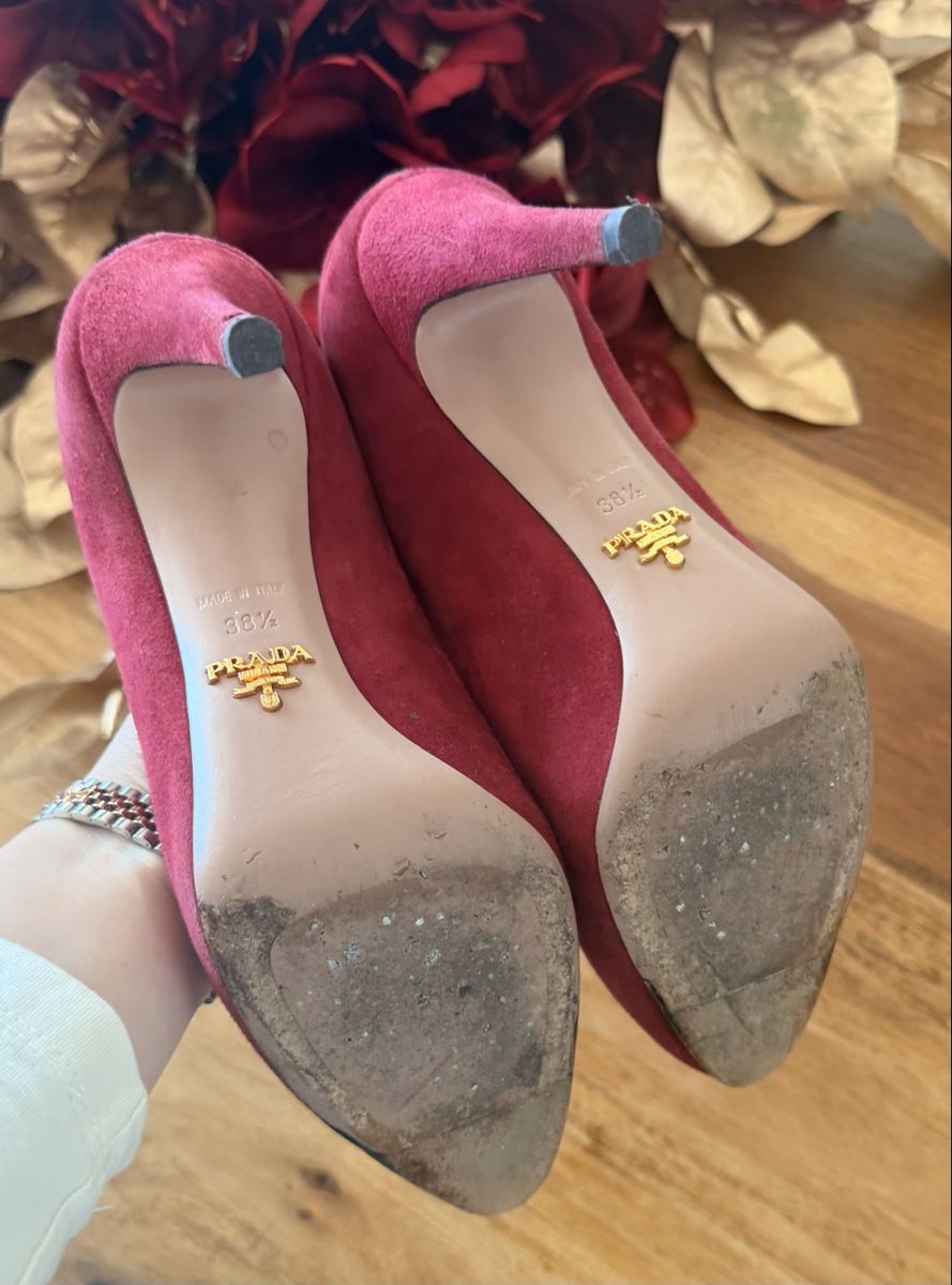 Prada Damenschuhe: Prada High Heels Bordeaux Gr.38,5 – Gebraucht aus Meggen von con_5djh 2