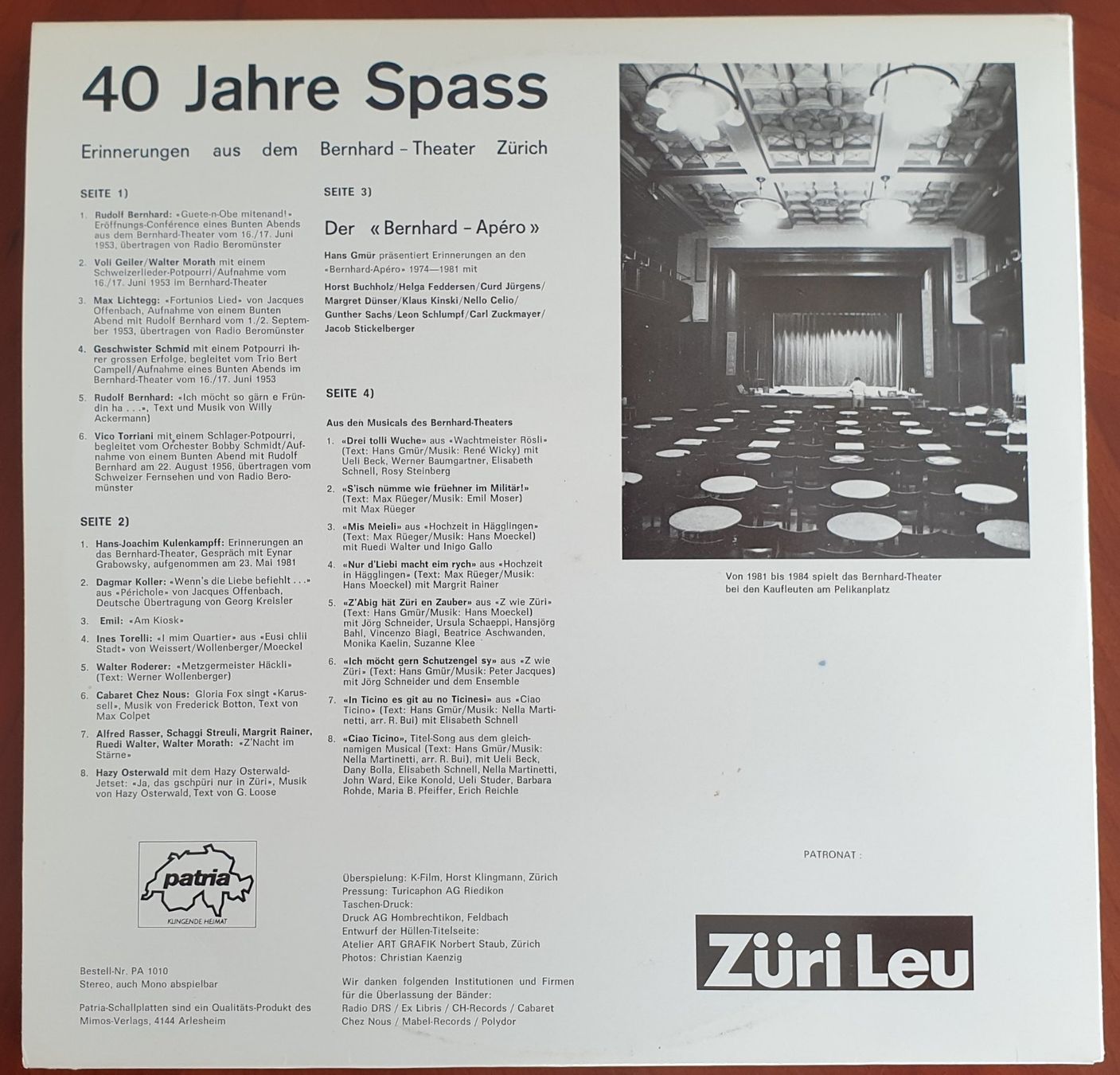 Dischi in vinile: Humorklassiker im Doppelpack K.Valentin & Bernhard 2LP Vinyl – Usato da Schindellegi venduto da Peter8834 6