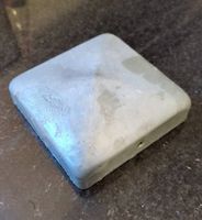 6 Stück Pfostenkappe für Holzpfosten 9x9 cm verzinktem Stahl