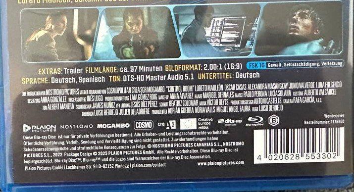 Tutti i DVDs: Control Room - Blu-Ray - Science-Fiction - Neuwertig – Usato da Beringen venduto da Mantafisch1 2