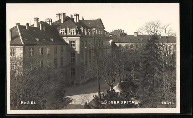 Cartoline postali: AK Basel, Blick zum Bürgerspital – Usato da Berlin venduto da bartko-reher