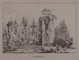 WEISSENAU BERN, FEDERLITHOGRAPHIE 1840