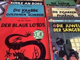 6 Tim und Struppi Comics Hergé Carlsen gebraucht
