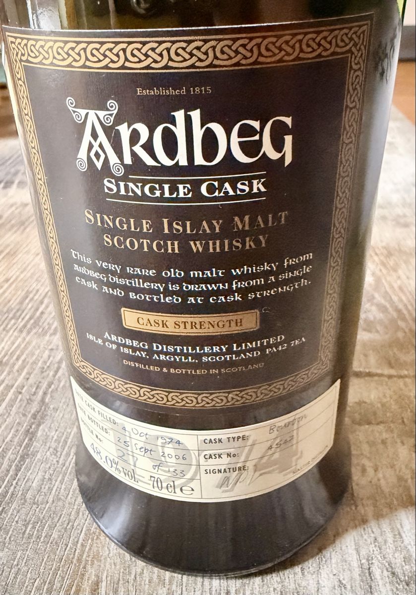 Ardbeg Bevande alcoliche: Ardbeg Single Cask 4547 70cl Scotch Whisky – Nuovo (secondo la descrizione) da Gattikon venduto da Jwuschi 4