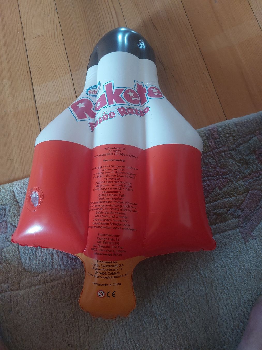 Jouets: Rakete Wasserglace 47cm lang – D'occasion à Landquart par Cedes 2