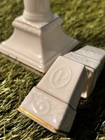 Villeroy & Boch Kerzenständer und Salz & Pfeffer goldrand