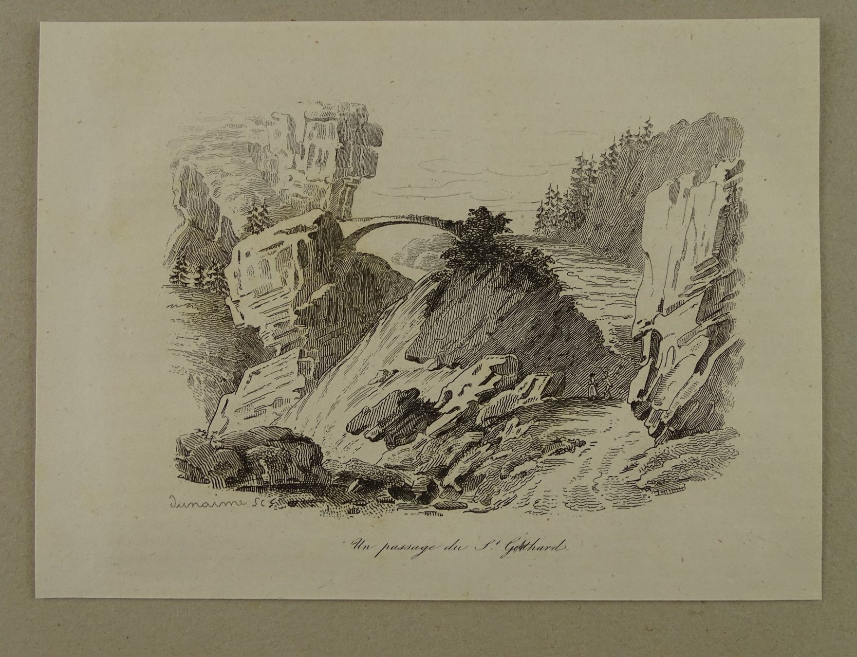 Incisioni: GOTTHARD, STAHLSTICH 1836 – Usato da Grüningen venduto da Kartensammler 1