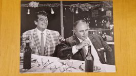 Martin Balsam, Original Autogramm auf Grossfoto in s/w