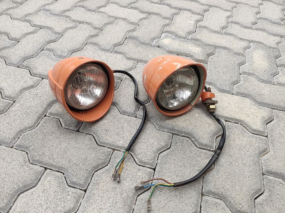 2EXTREME Scheinwerfer Inkl. Birne Für Vespa LX 125/150 Leader – Ba20d 12V 35/35W + Standlicht W2,1x9,5d, Ersatz OEM 639290