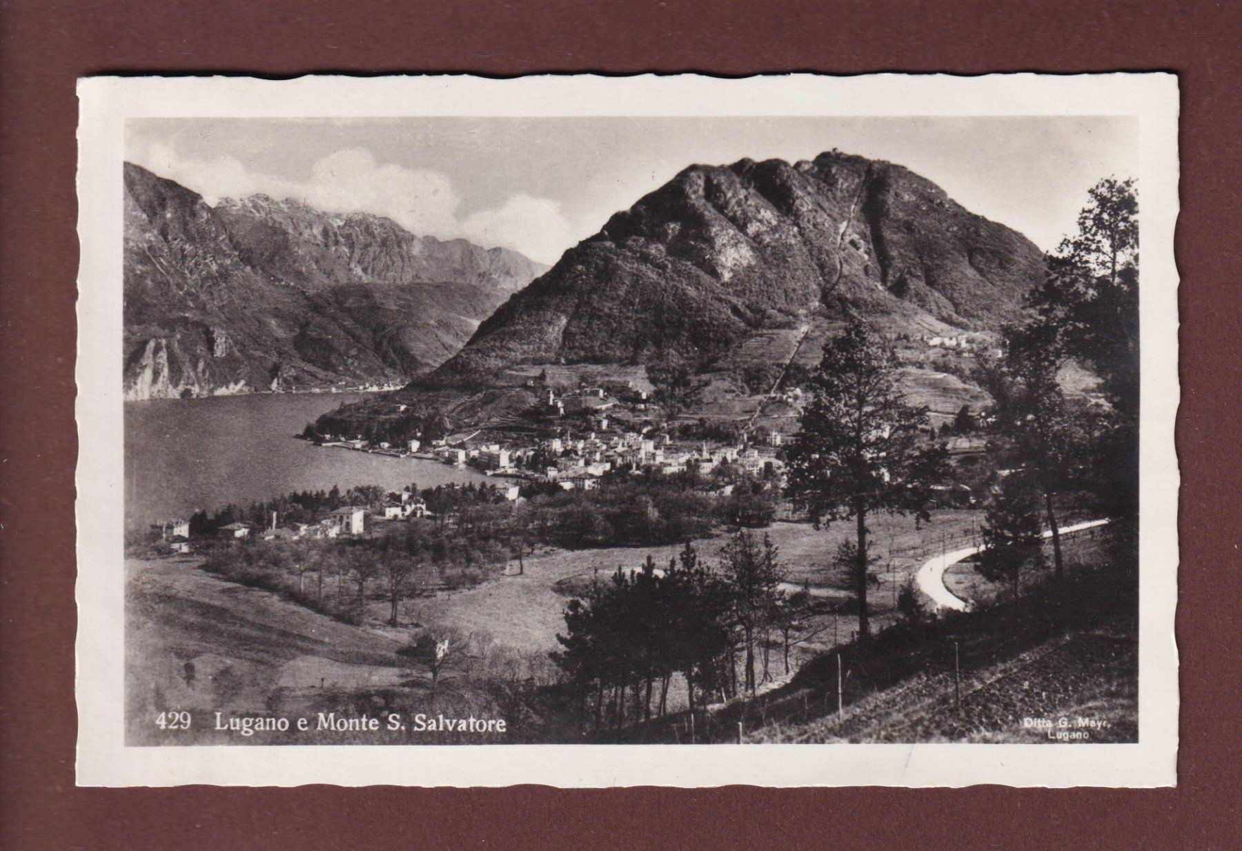 Cartoline postali: LUGANO - San Salvatore - 1930 – Usato da Pully venduto da nicecards