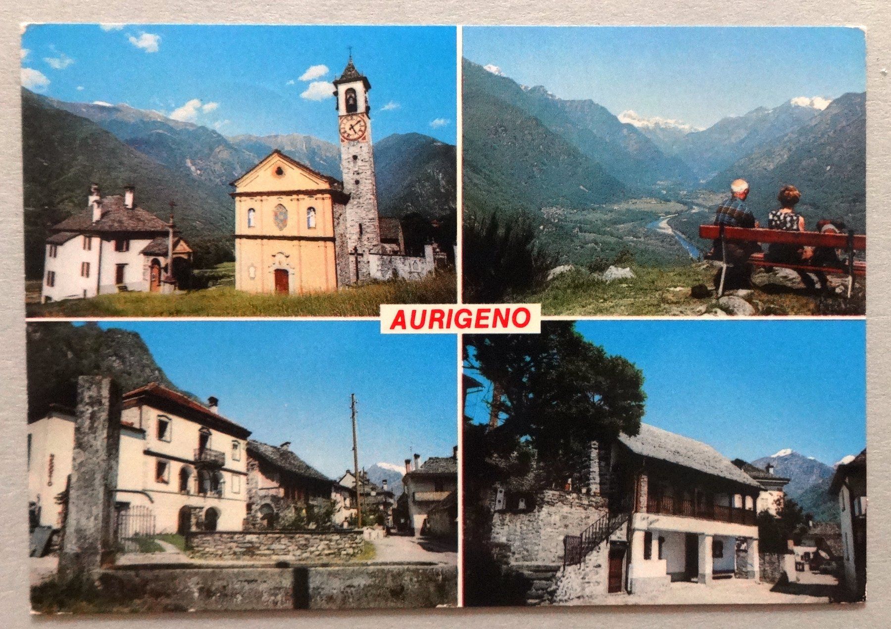 Ansichtskarten: Aurigeno (Valle Maggia) – Gebraucht aus Fétigny von Billy2miny