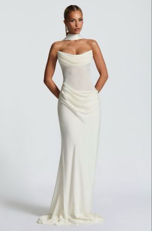 Babyboo Fashion: Liora Maxi Dress - Ivory