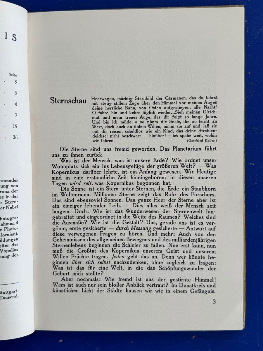 Libri: Stuttgarter Planetarium. Astronomie. 1928 – Usato da Adliswil venduto da buch_und_kunst 2