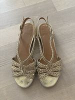 Sezane Sandalen Gr.38 Gold 